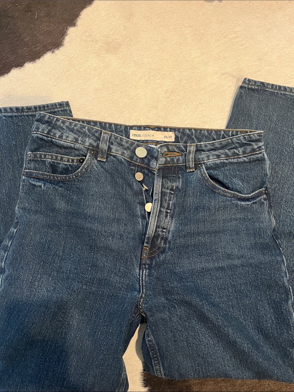 ASOS Dark Wash Straight Leg Women's Jeans